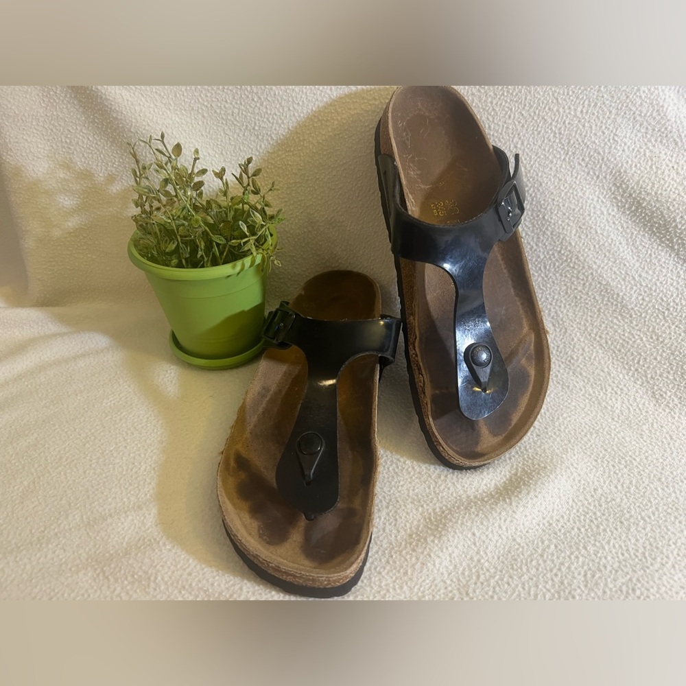Birkenstock Black and Brown Sandals